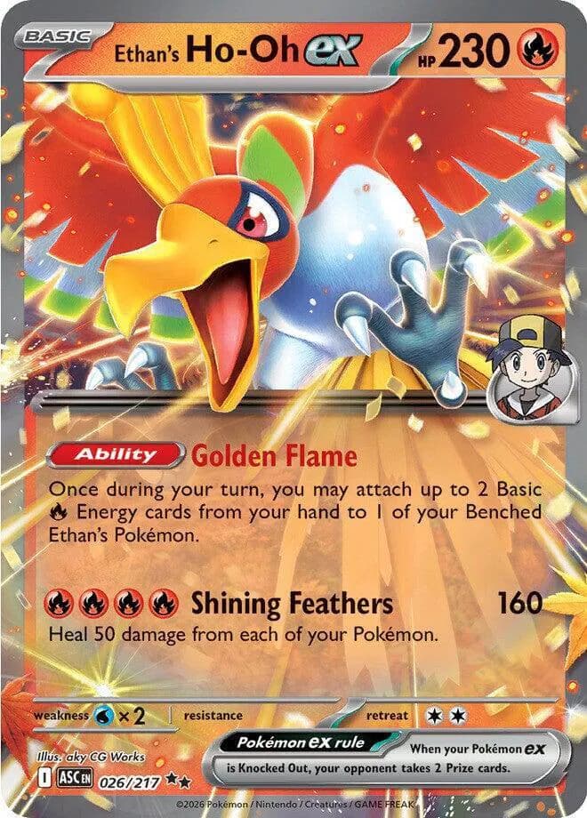 Ethan's Ho-Oh ex  - Ascended-Heroes Pokemon card