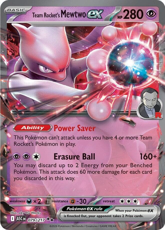 Team Rocket's Mewtwo ex  - Ascended-Heroes Pokemon card