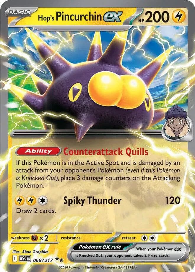 Hop's Pincurchin ex  - Ascended-Heroes Pokemon card