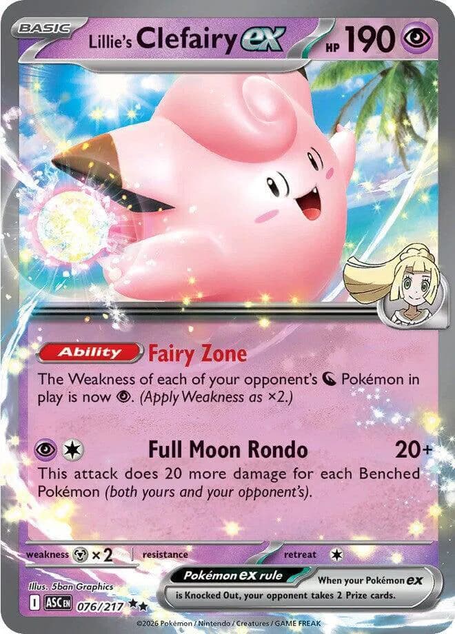 Lillie's Clefairy ex  - Ascended-Heroes Pokemon card