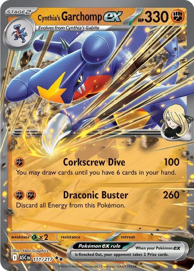Cynthia's Garchomp ex  - Ascended-Heroes Pokemon card