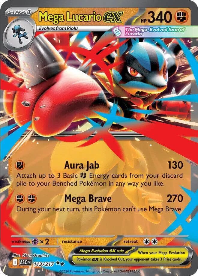 Mega Lucario ex  - Ascended-Heroes Pokemon card