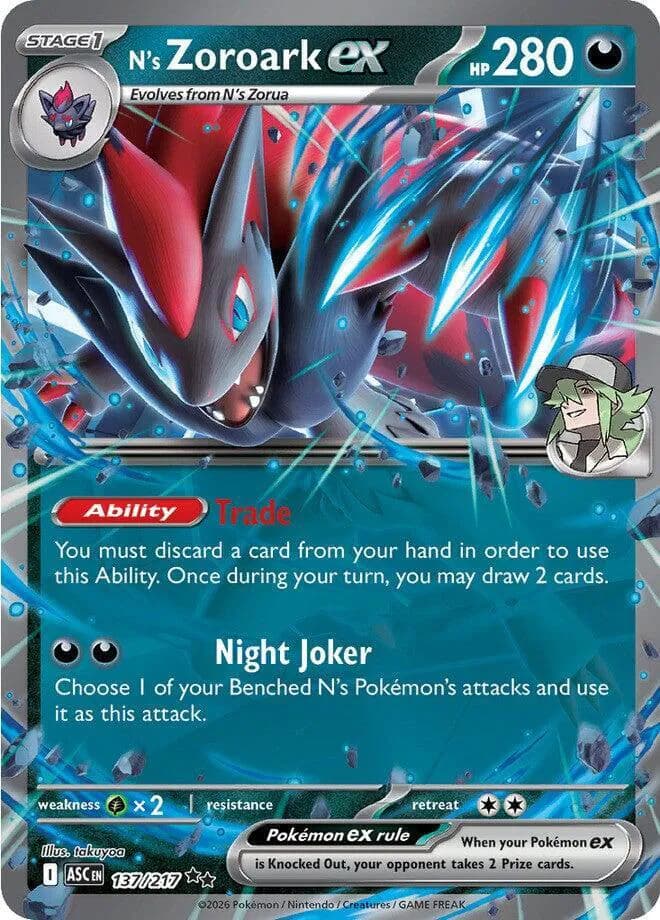 N's Zoroark ex  - Ascended-Heroes Pokemon card