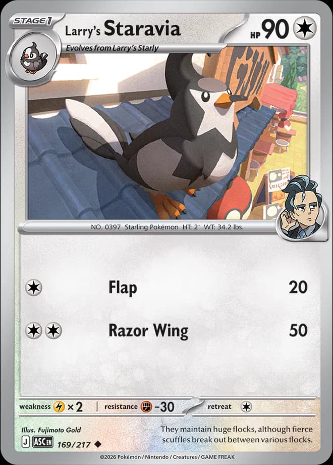 Larry's Staravia  - Ascended-Heroes Pokemon card