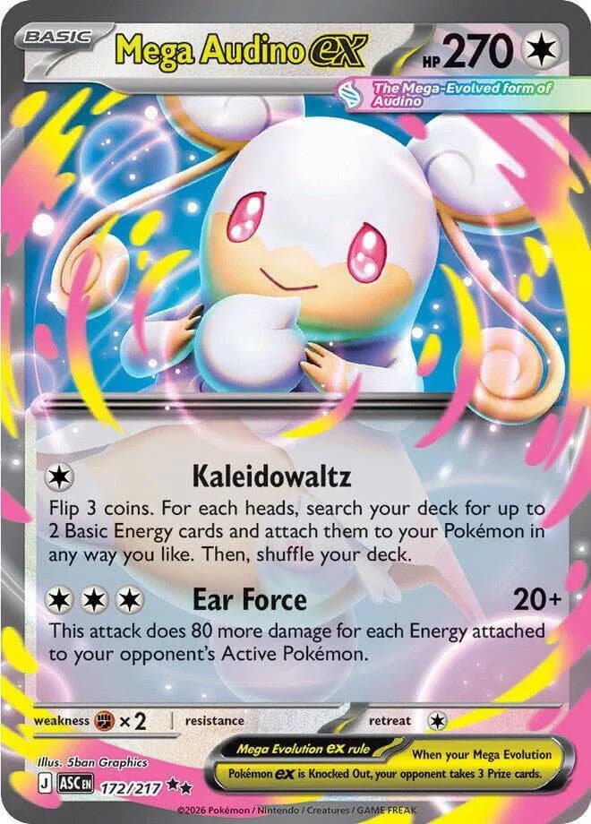 Mega Audino ex  - Ascended-Heroes Pokemon card