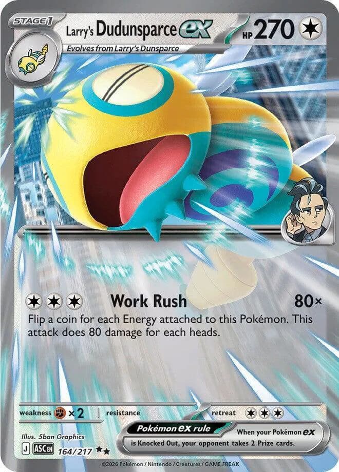 Larry's Dudunsparce ex  - Ascended-Heroes Pokemon card