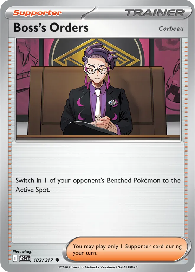 Boss's Orders [Corbeau]  - Ascended-Heroes Pokemon card