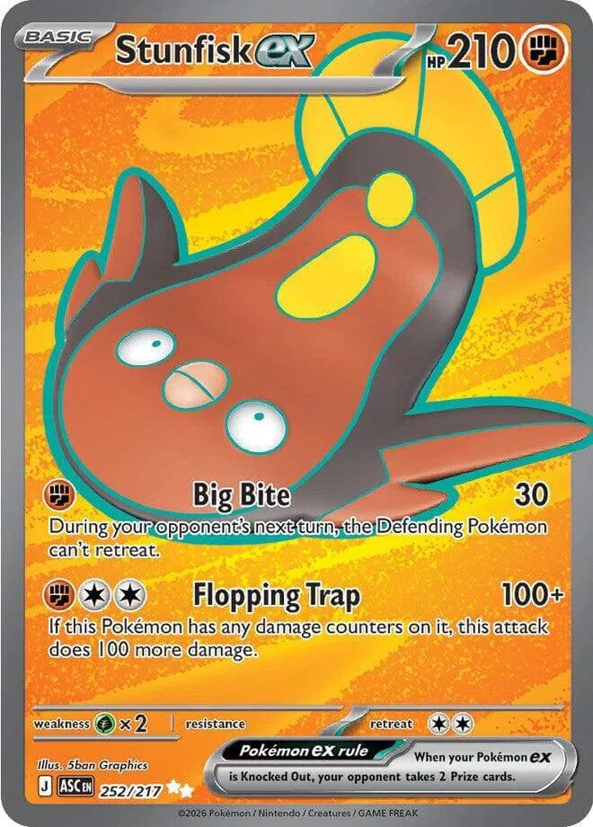 Stunfisk ex  - Ascended-Heroes Pokemon card