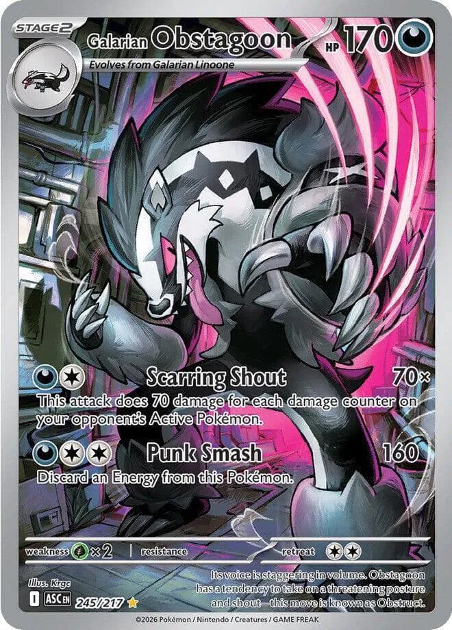 Galarian Obstagoon  - Ascended-Heroes Pokemon card