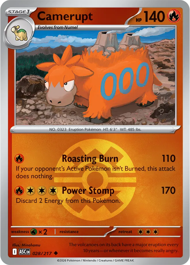 Camerupt (Quick Ball)  - Ascended-Heroes Pokemon card
