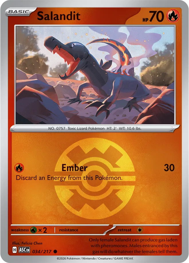 Salandit (Quick Ball)  - Ascended-Heroes Pokemon card