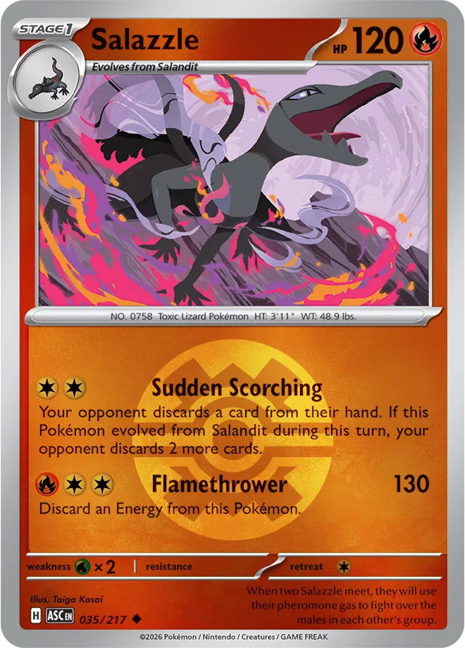 Salazzle (Quick Ball)  - Ascended-Heroes Pokemon card