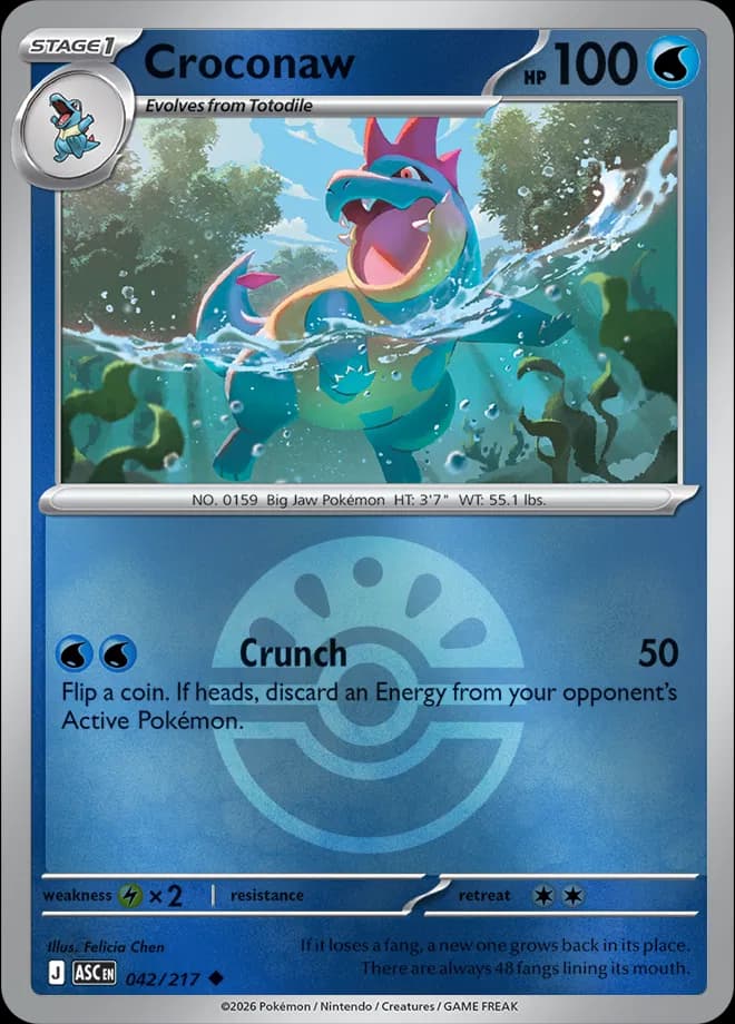 Croconaw (Friend Ball)  - Ascended-Heroes Pokemon card