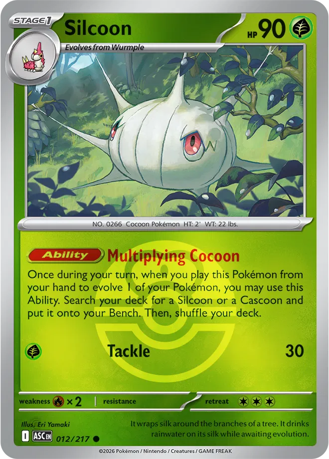 Silcoon (Love Ball)  - Ascended-Heroes Pokemon card