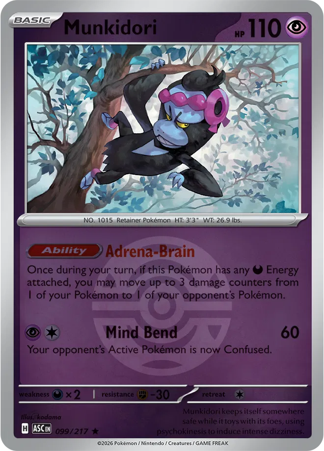 Munkidori (Dusk Ball)  - Ascended-Heroes Pokemon card