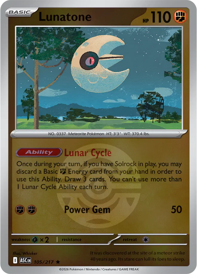 Lunatone (Dusk Ball)  - Ascended-Heroes Pokemon card