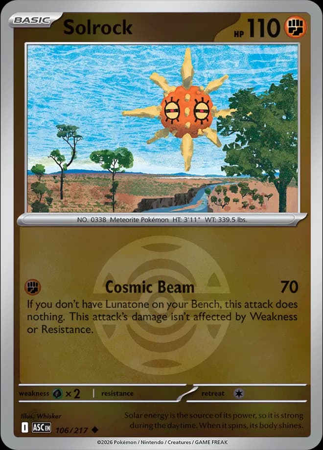 Solrock (Dusk Ball)  - Ascended-Heroes Pokemon card