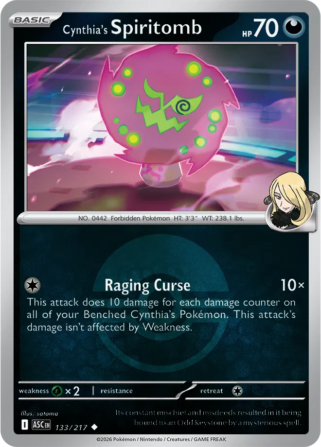 Cynthia's Spiritomb - 133/217 (Poke Ball)  - Ascended-Heroes Pokemon card