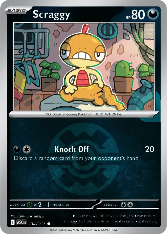 Scraggy (Quick Ball)  - Ascended-Heroes Pokemon card