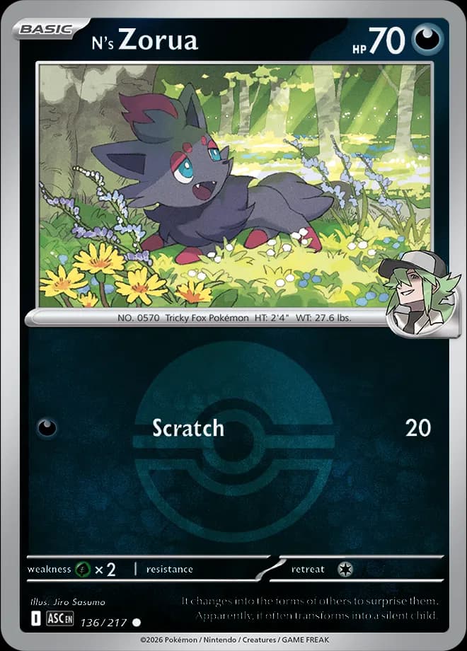 N's Zorua (Poke Ball) 