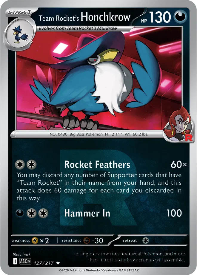 Team Rocket's Honchkrow (Team Rocket) 