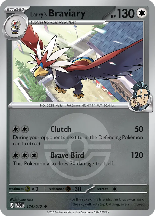 Larry's Braviary (Poke Ball)  - Ascended-Heroes Pokemon card