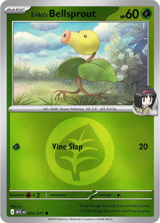 Erika's Bellsprout (Energy Symbol Pattern)  - Ascended-Heroes Pokemon card