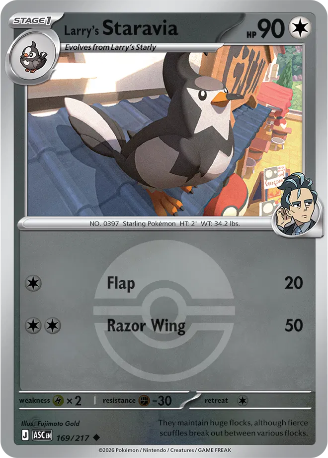 Larry's Staravia (Poke Ball)  - Ascended-Heroes Pokemon card
