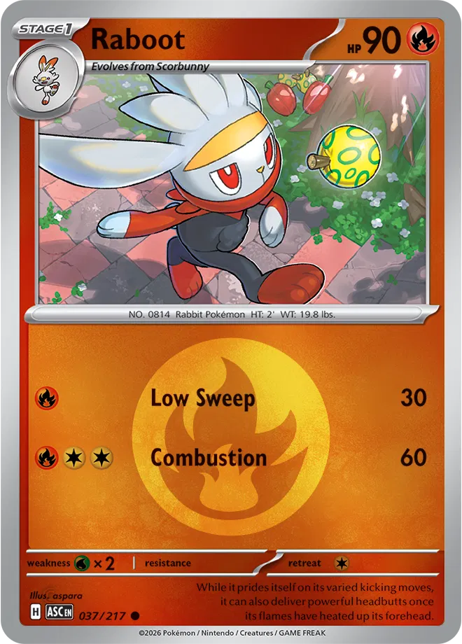 Raboot (Energy Symbol Pattern)  - Ascended-Heroes Pokemon card