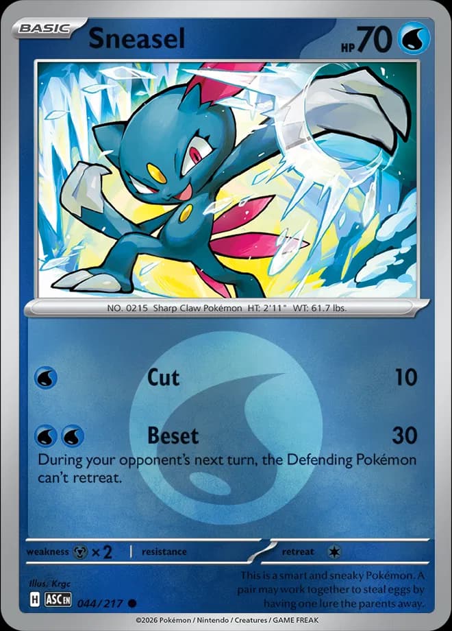 Sneasel (Energy Symbol Pattern)  - Ascended-Heroes Pokemon card