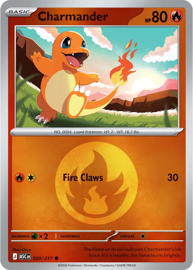 Charmander (Energy Symbol Pattern)  - Ascended-Heroes Pokemon card