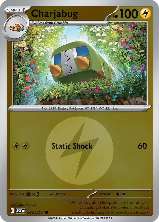 Charjabug (Energy Symbol Pattern)  - Ascended-Heroes Pokemon card
