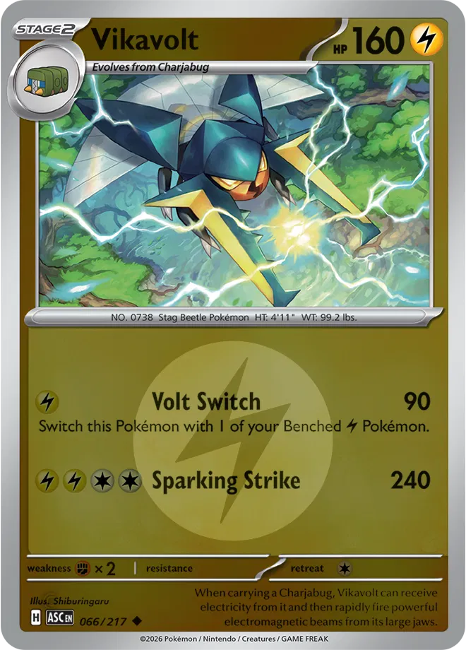 Vikavolt (Energy Symbol Pattern)  - Ascended-Heroes Pokemon card