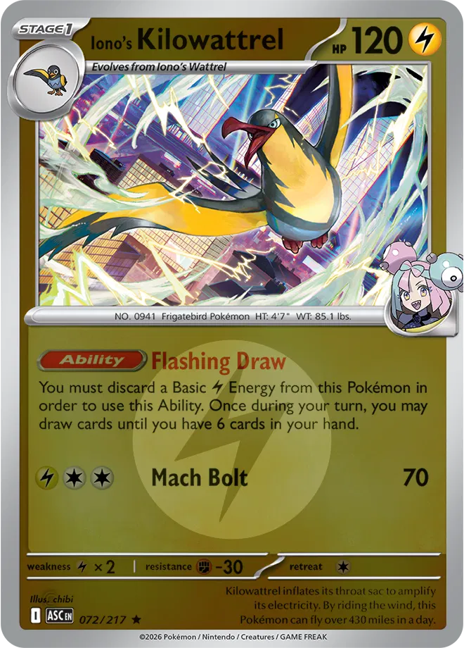 Iono's Kilowattrel (Energy Symbol Pattern) 