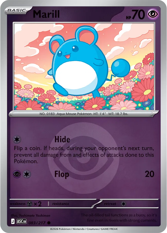 Marill (Energy Symbol Pattern)  - Ascended-Heroes Pokemon card