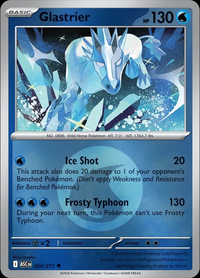 Glastrier (Energy Symbol Pattern)  - Ascended Heroes Pokemon card