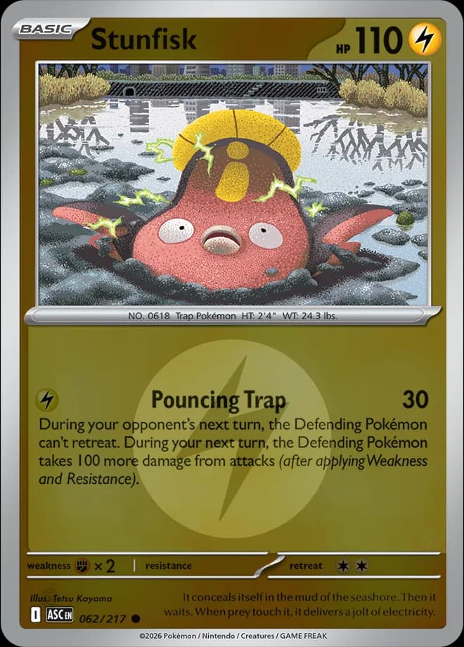 Stunfisk (Energy Symbol Pattern)  - Ascended-Heroes Pokemon card