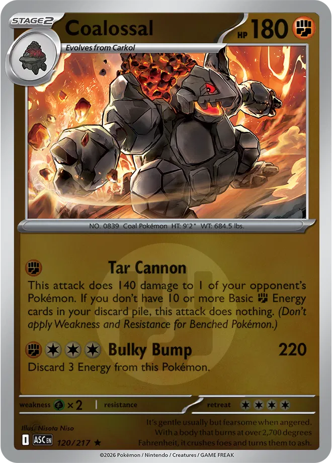 Coalossal (Energy Symbol Pattern)  - Ascended-Heroes Pokemon card