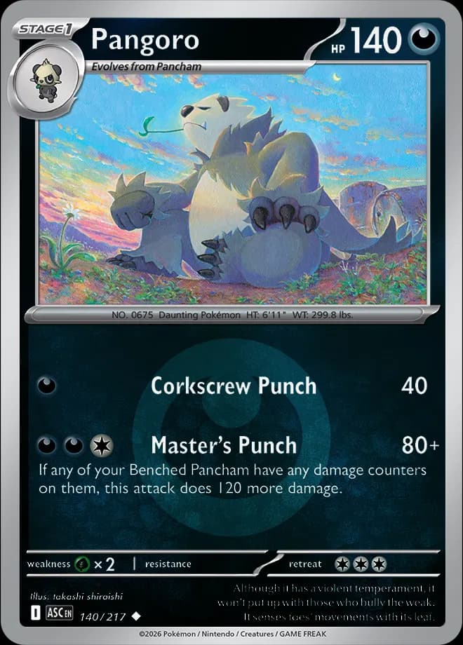 Pangoro (Energy Symbol Pattern)  - Ascended-Heroes Pokemon card