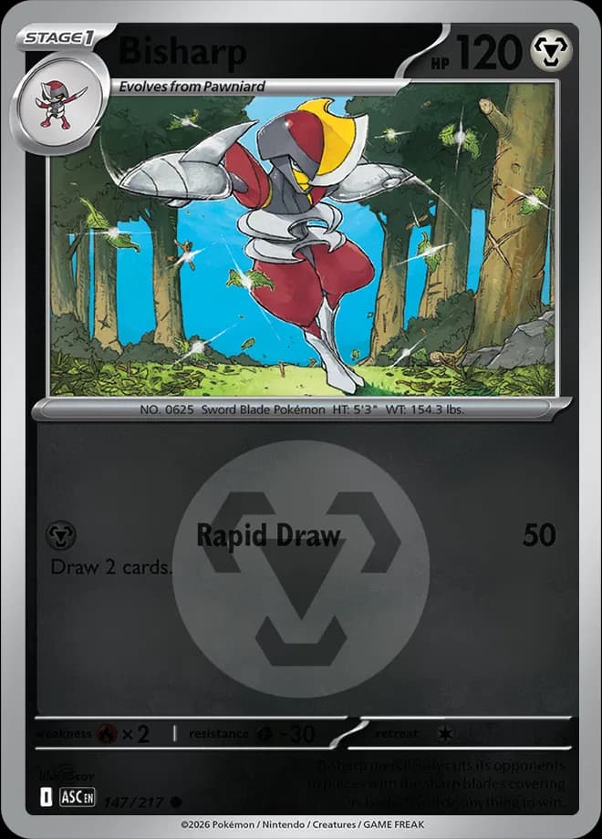 Bisharp (Energy Symbol Pattern)  - Ascended-Heroes Pokemon card