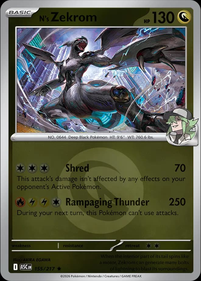 N's Zekrom (Energy Symbol Pattern) 