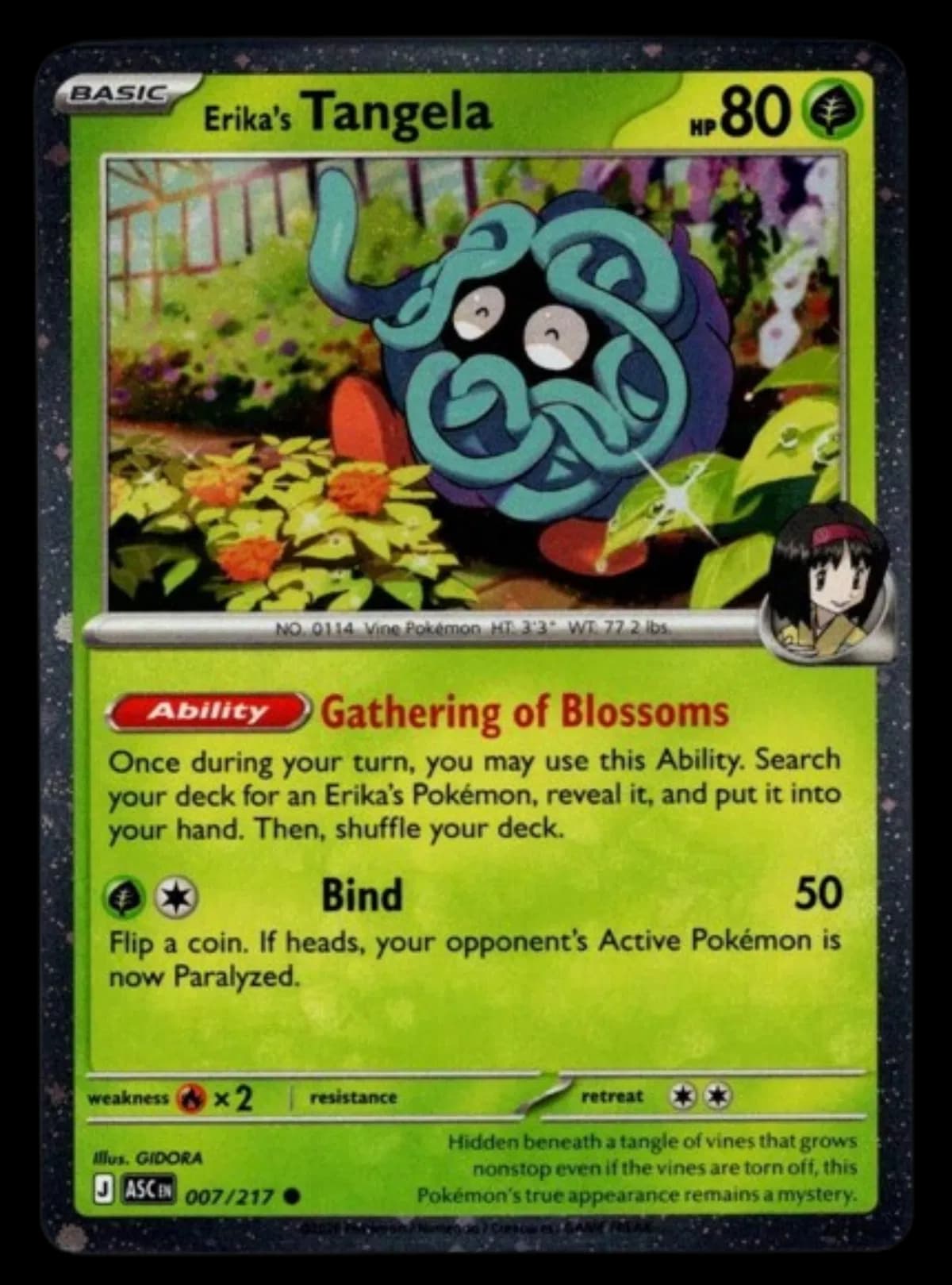 Erika's Tangela - 007/217 (Cosmo Holo) 