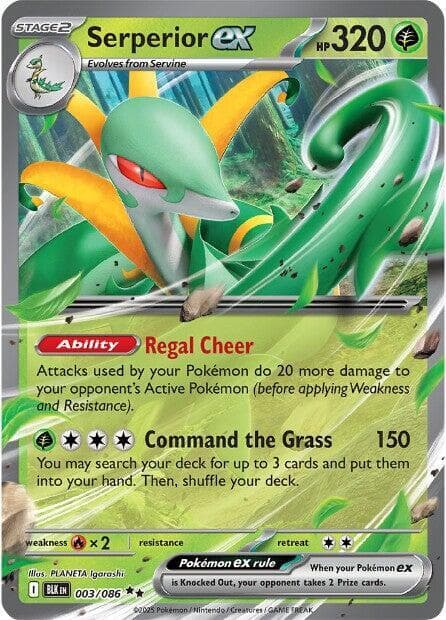 Serperior ex  - Black-Bolt Pokemon card