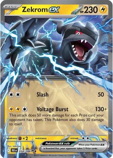 Zekrom ex  - Black-Bolt Pokemon card
