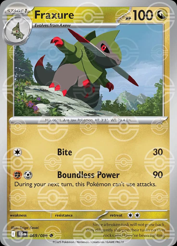 Fraxure (Poke Ball Pattern) 