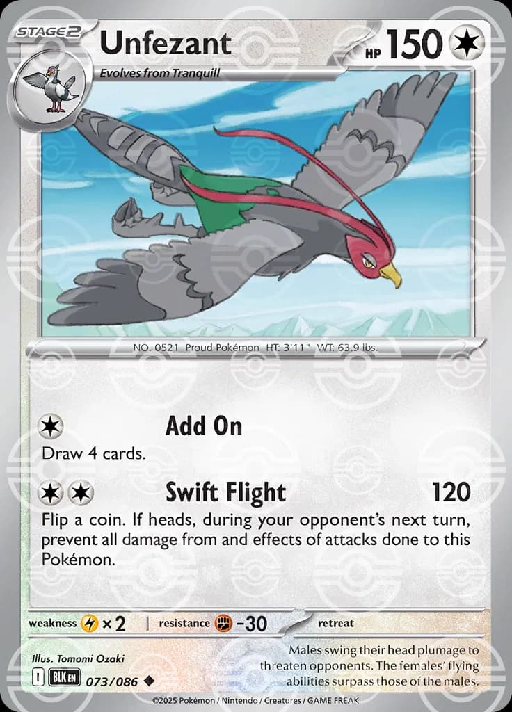 Unfezant (Poke Ball Pattern) 