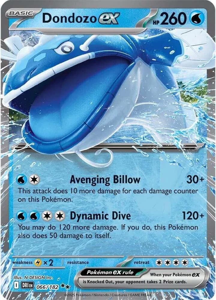 Dondozo ex  - Destined-Rivals Pokemon card