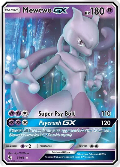 Mewtwo GX  - Hidden-Fates Pokemon card