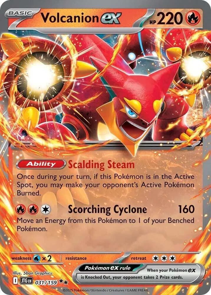 Volcanion ex  - Journey-Together Pokemon card