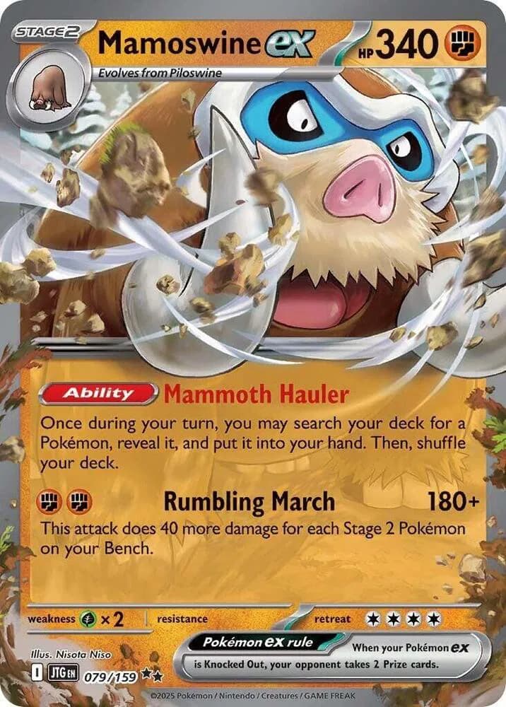 Mamoswine ex  - Journey-Together Pokemon card